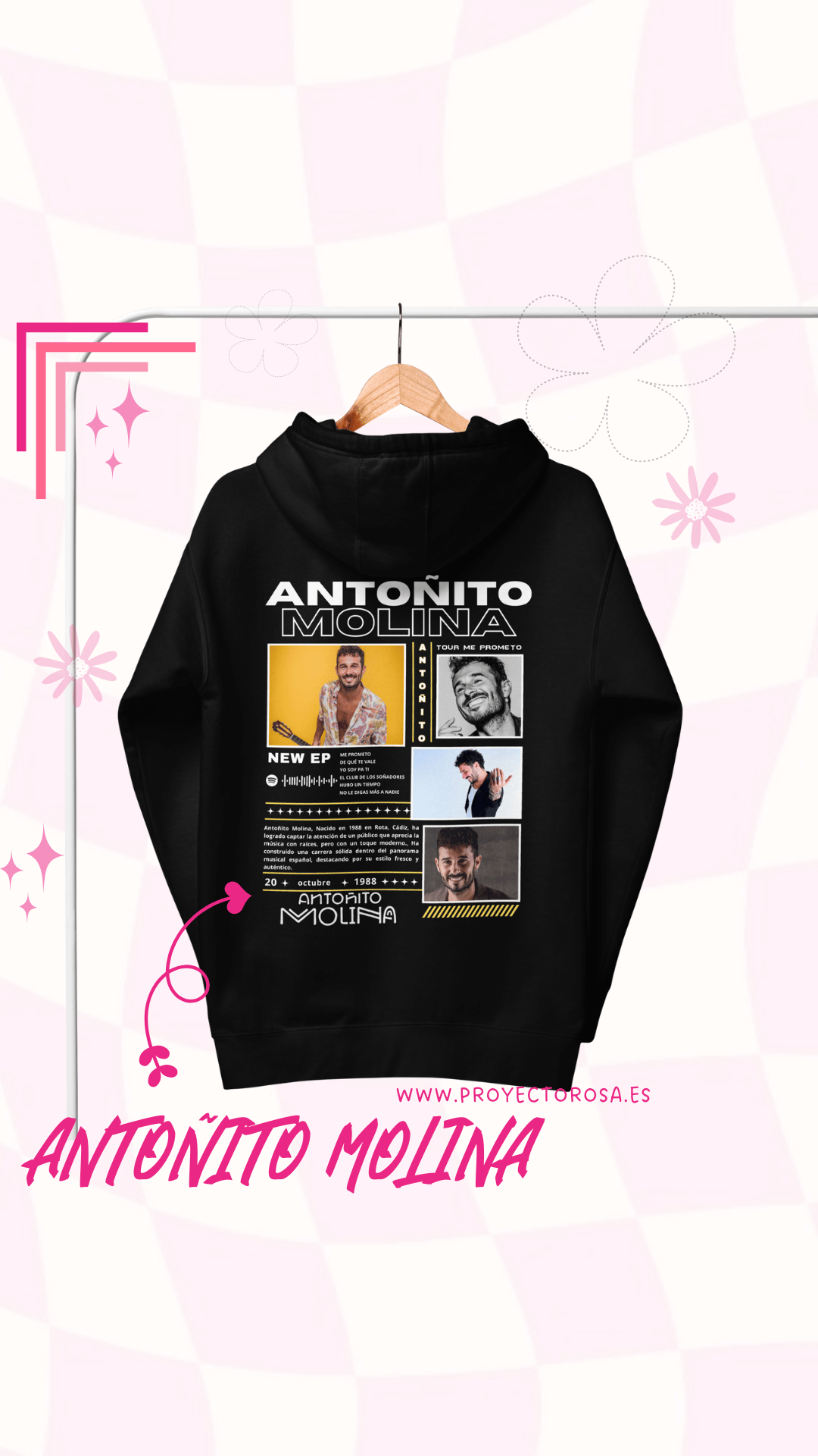 ANTOÑITO MOLINA | escoge entre camiseta ó sudadera