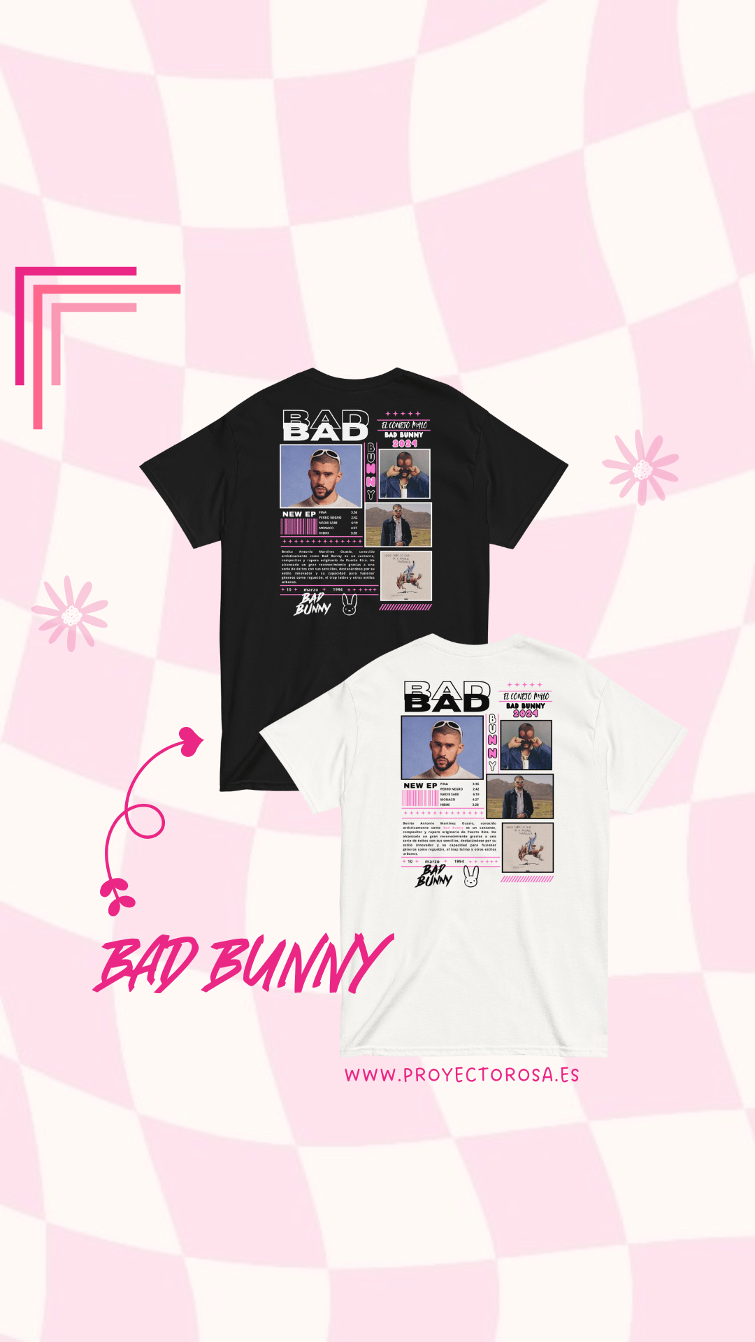 BAD BUNNY | escoge entre camiseta ó sudadera