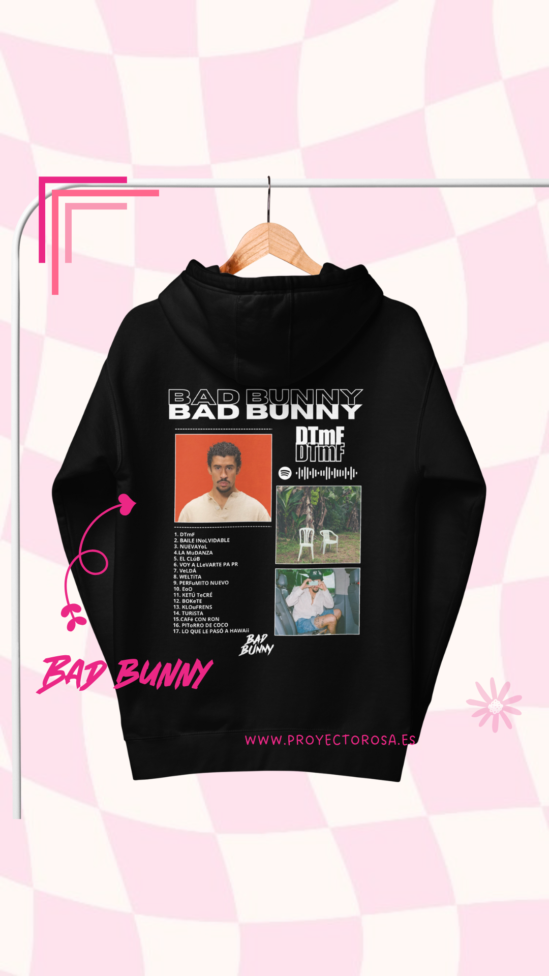 BAD BUNNY DTmF vol.2 CANCIONES | escoge entre camiseta ó sudadera