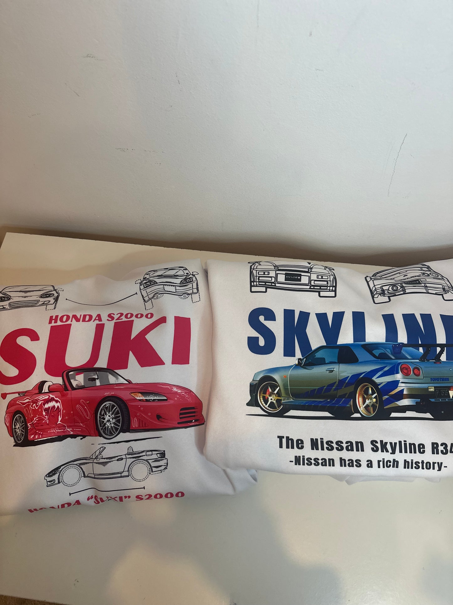 SKYLINE Y HONDA SUKI A JUEGO | escoge entre camiseta ó sudadera
