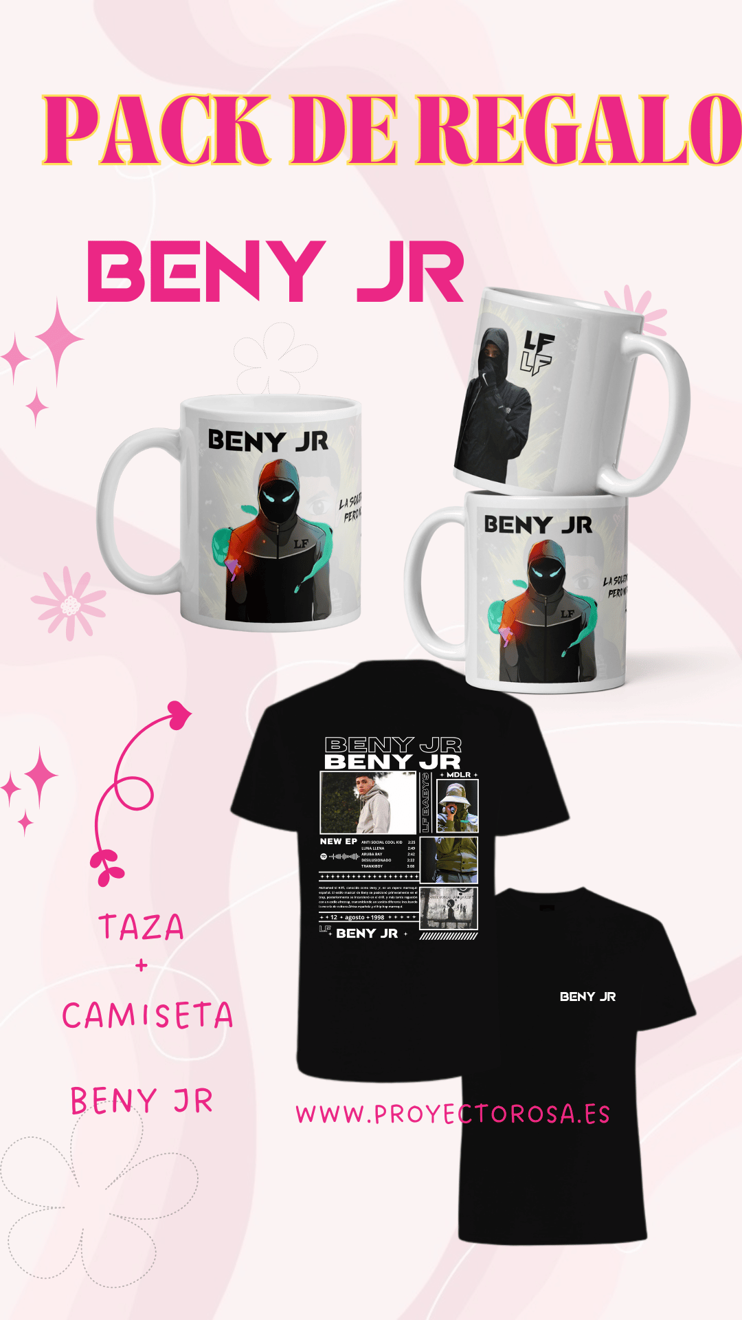PACK DE REGALO DE TU CANTANTE FAVORITO (Escoge entre nuestra lista de cantantes)