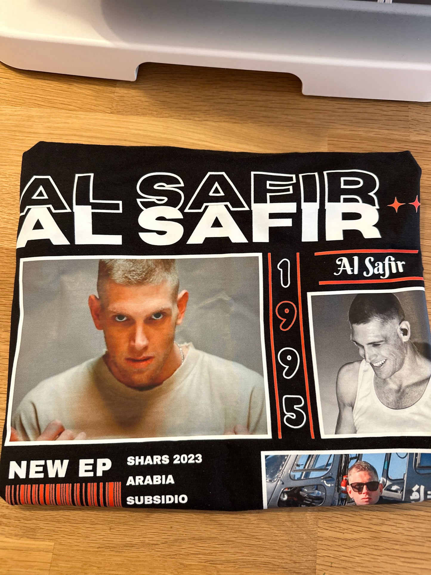 AL SAFIR CAMISETA TALLA M Y TALLA L NEGRA (OFERTA)