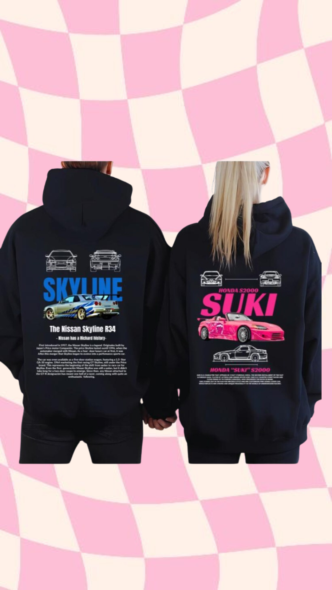 SKYLINE Y HONDA SUKI A JUEGO | escoge entre camiseta ó sudadera