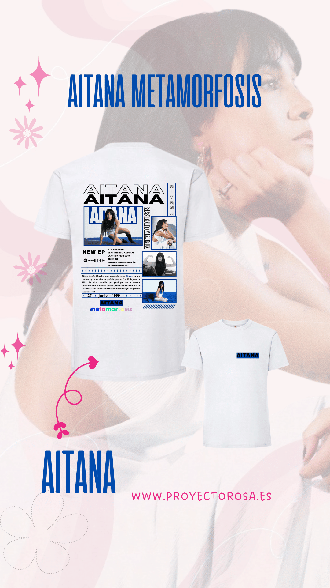 AITANA NUEVO METAMORFOSIS | escoge entre camiseta ó sudadera