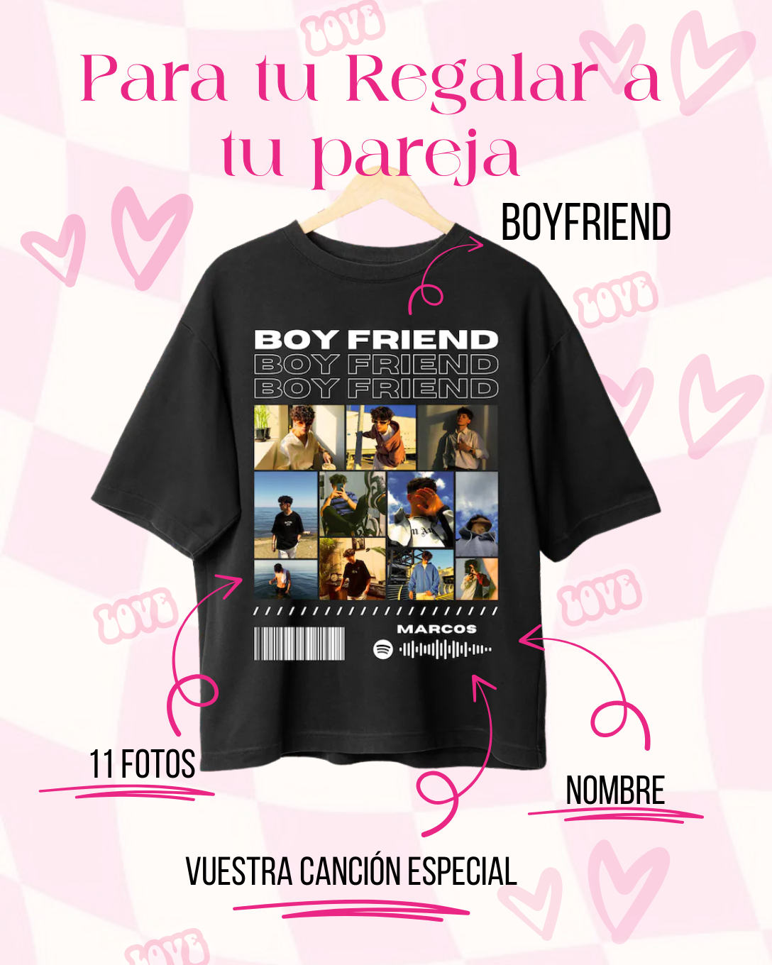 BOYFRIEND | escoge entre camiseta ó sudadera