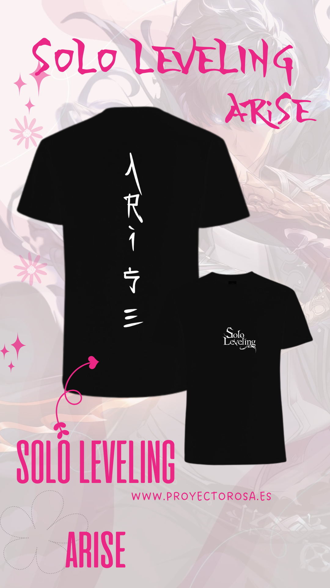 SOLO LEVELING "ARISE" | escoge entre camiseta ó sudadera