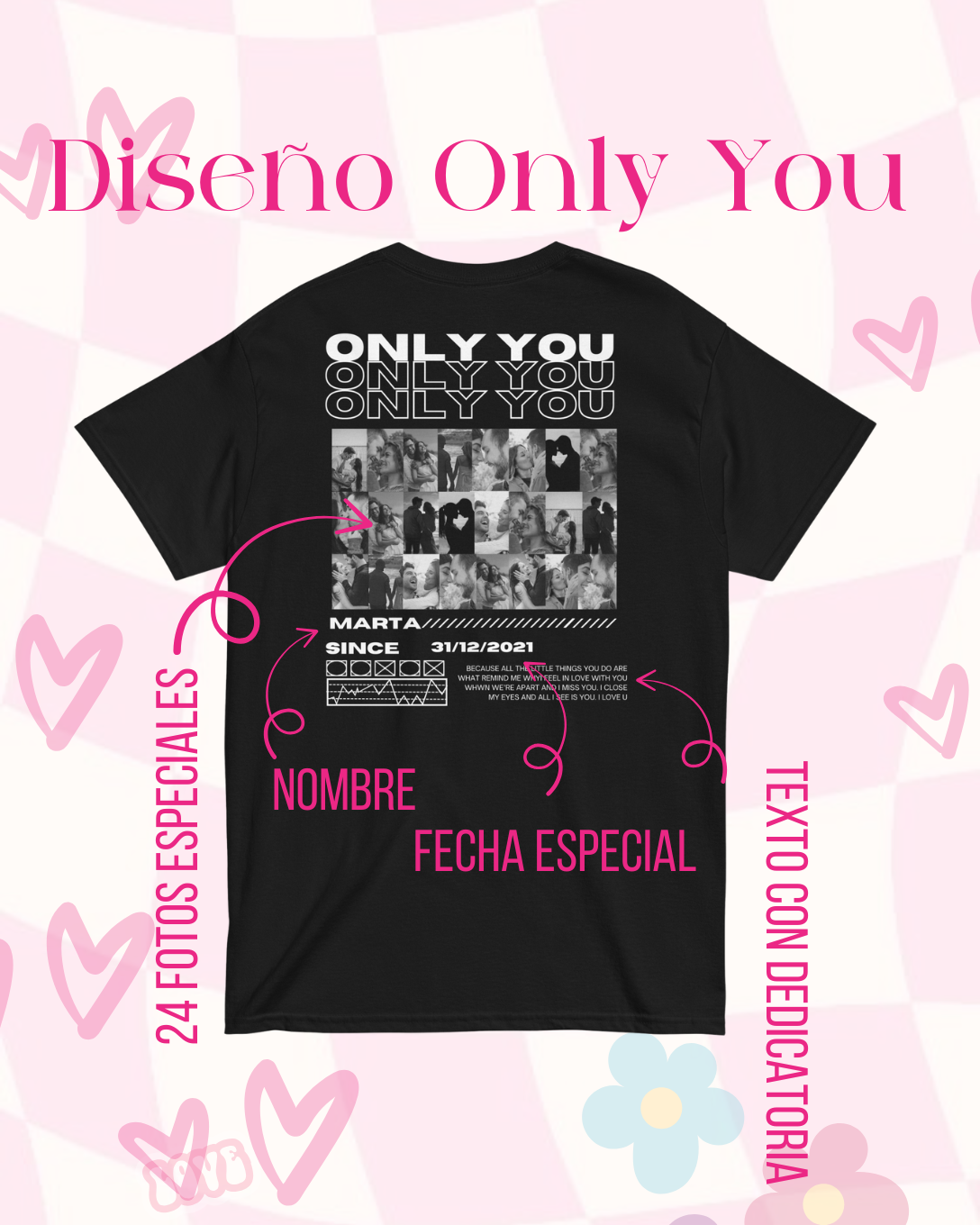 ONLY YOU | escoge entre camiseta ó sudadera