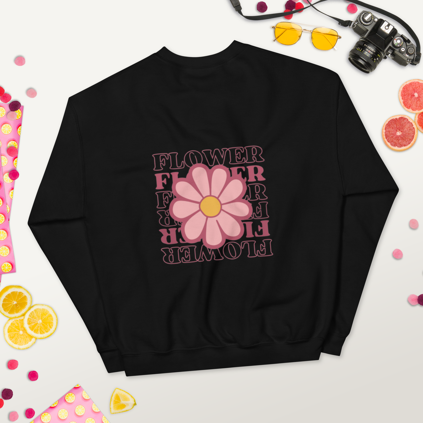 SUDADERA BÁSICA "FLOWERS"💖 | escoge el color