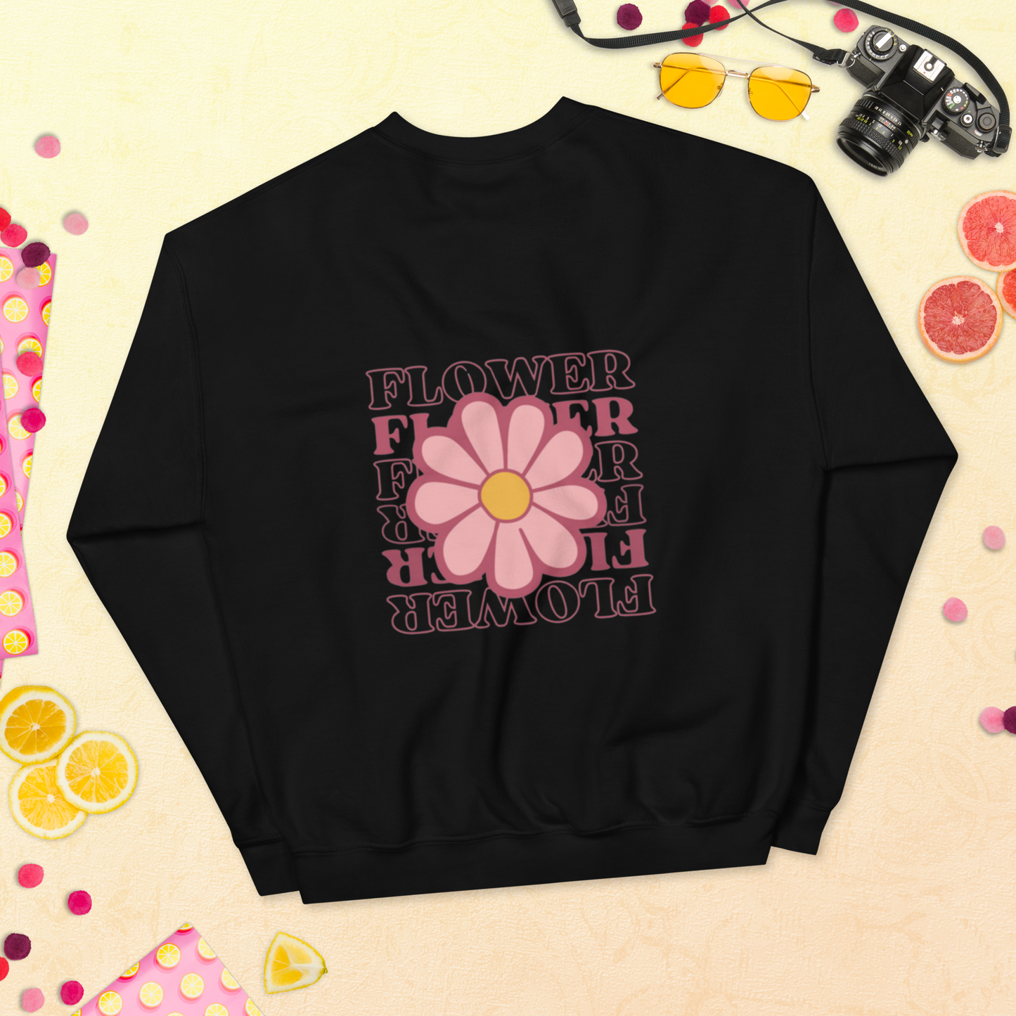 SUDADERA BÁSICA "FLOWERS"💖 | escoge el color