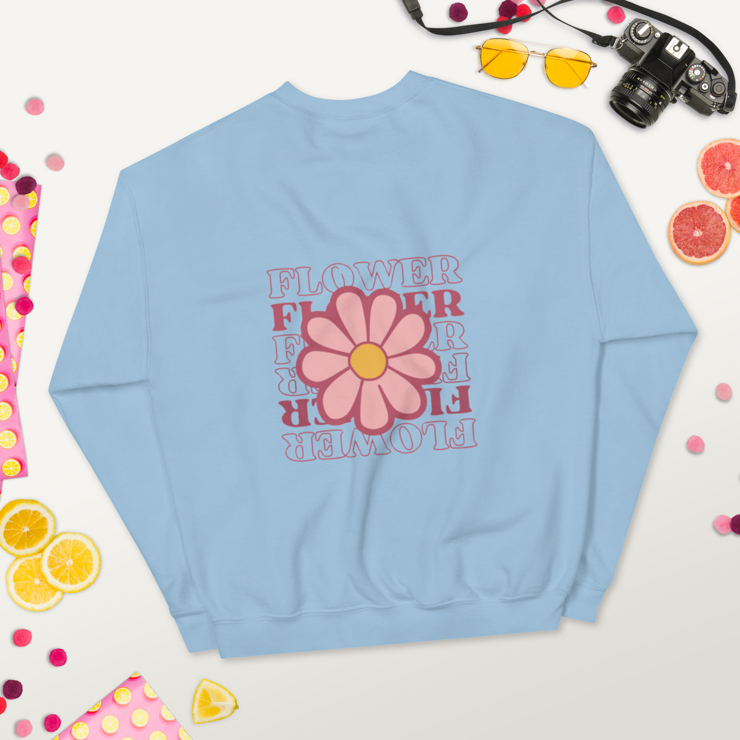 SUDADERA BÁSICA "FLOWERS"💖 | escoge el color