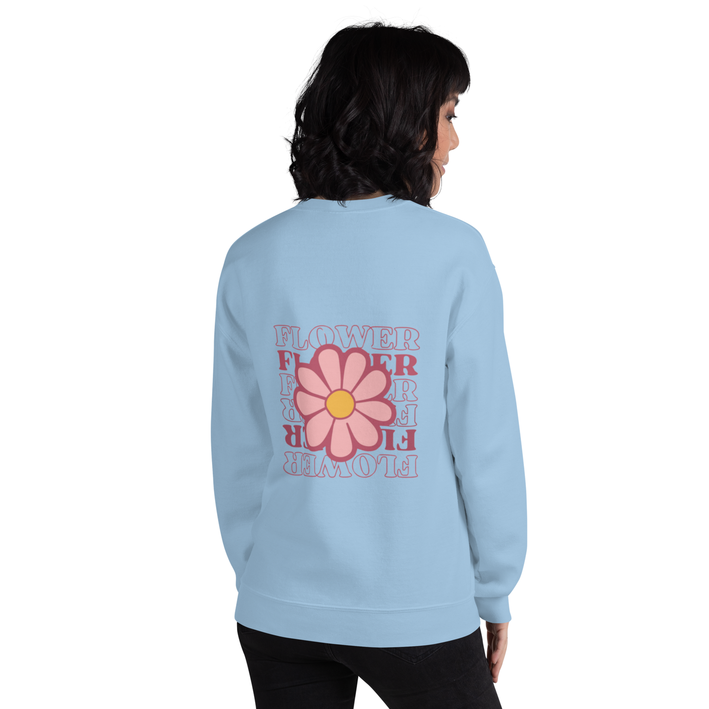 SUDADERA BÁSICA "FLOWERS"💖 | escoge el color
