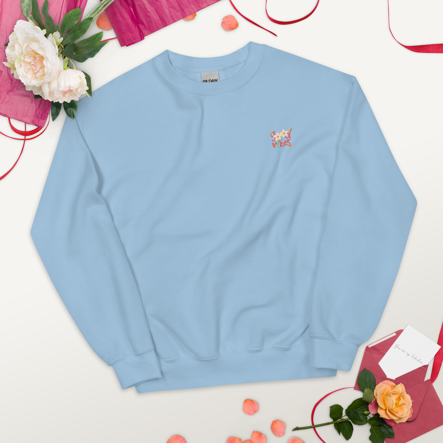 SUDADERA BÁSICA "FLOWERS"💖 | escoge el color