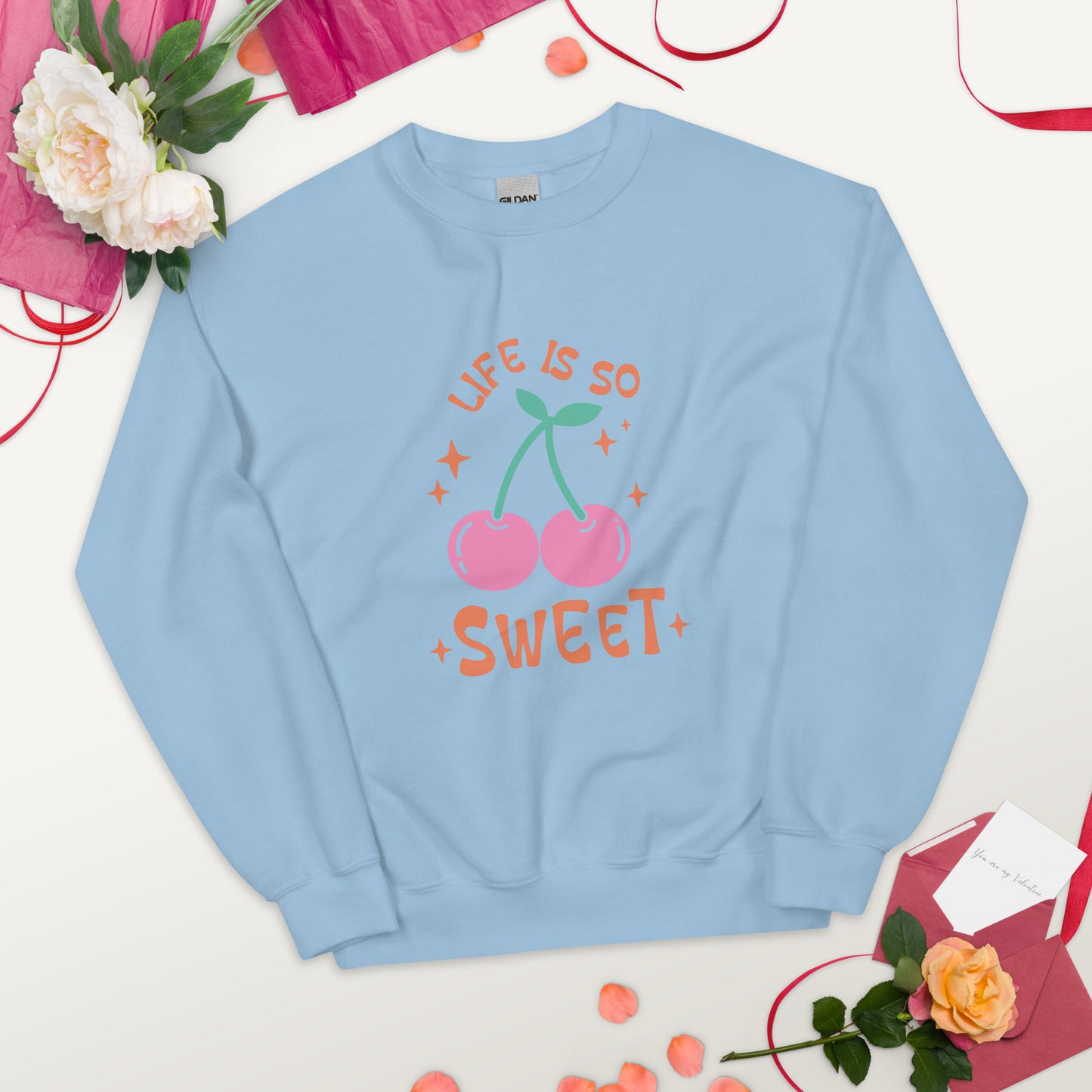 SUDADERA BÁSICA LIFE IS SO SWEET💖 | escoge el color de tu sudadera