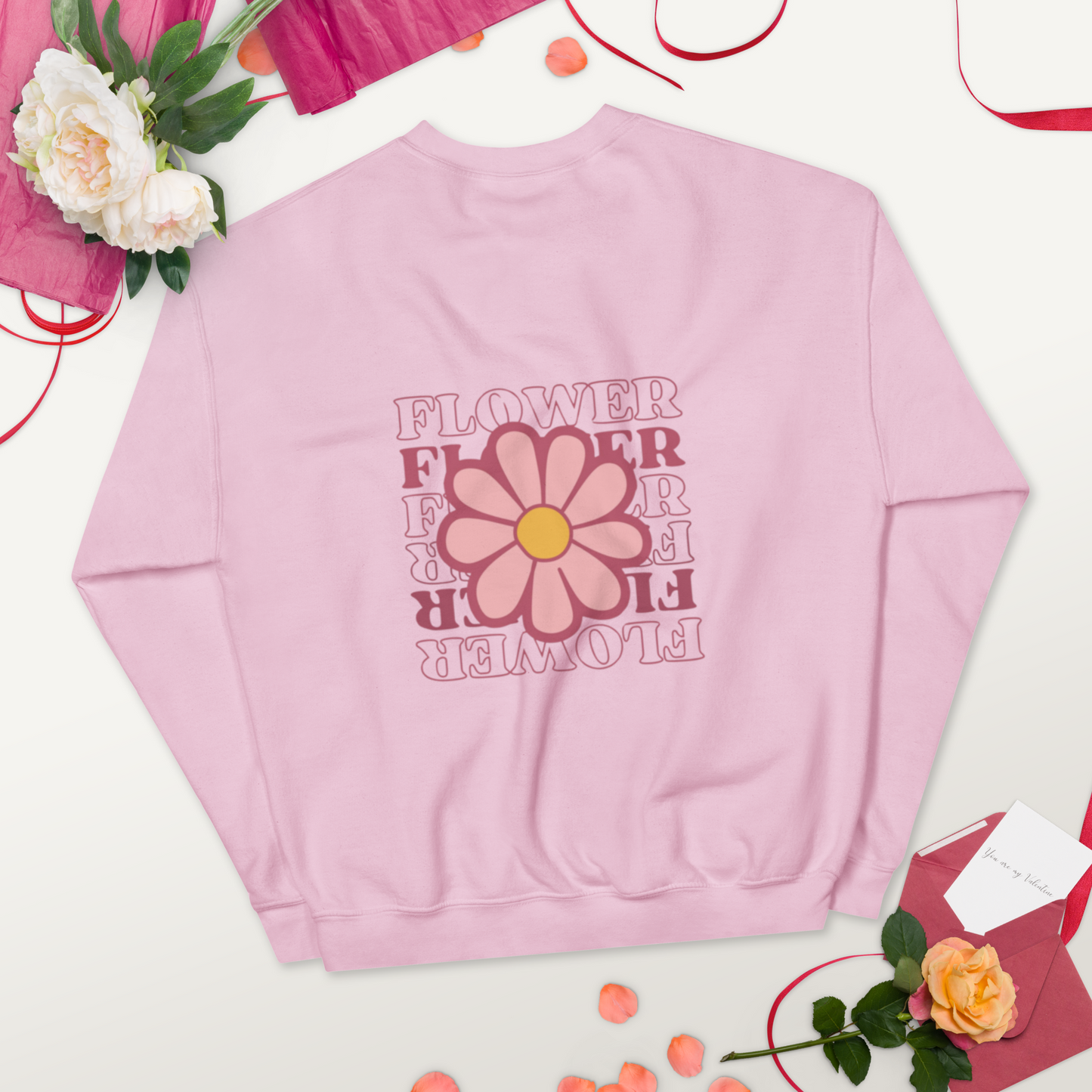 SUDADERA BÁSICA "FLOWERS"💖 | escoge el color