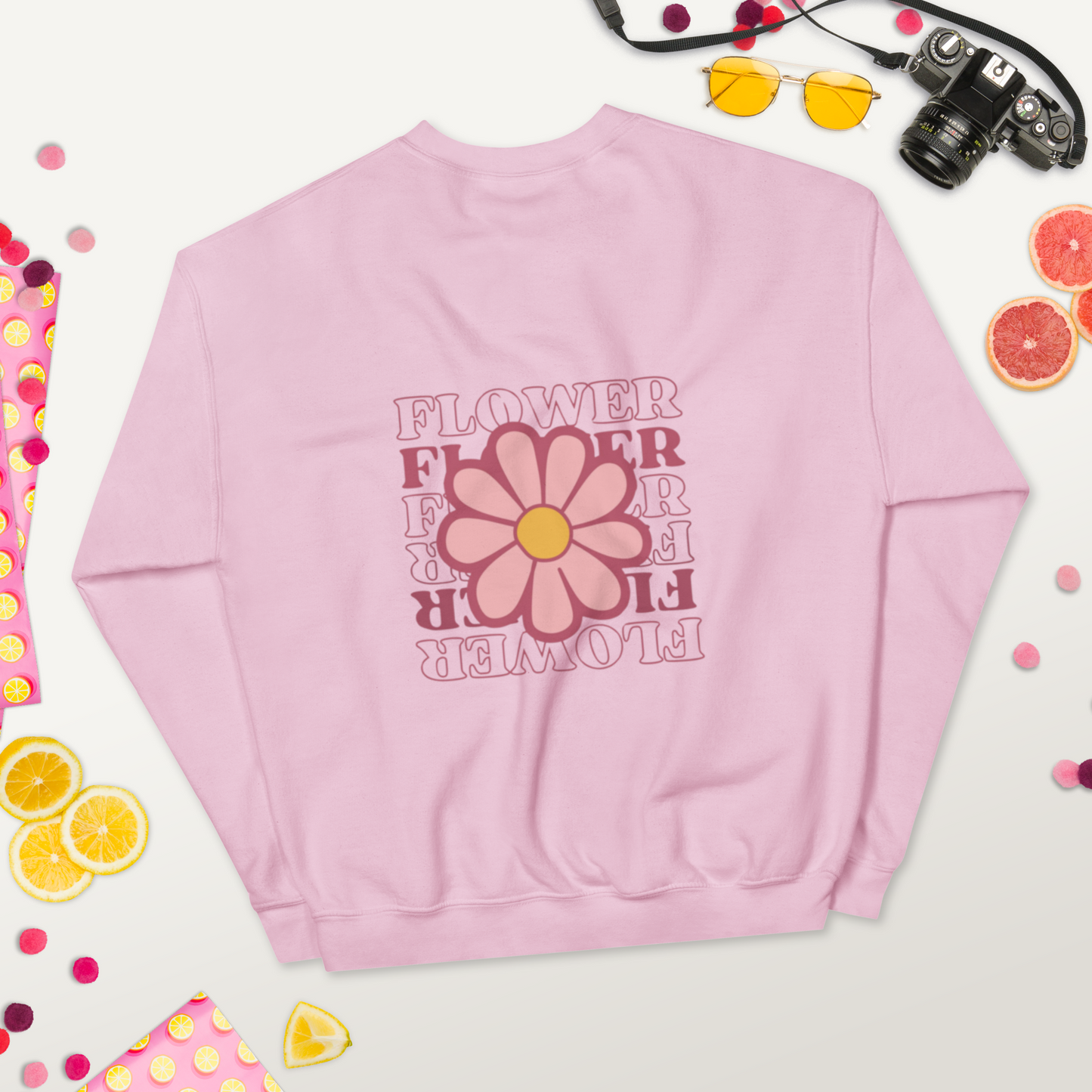 SUDADERA BÁSICA "FLOWERS"💖 | escoge el color
