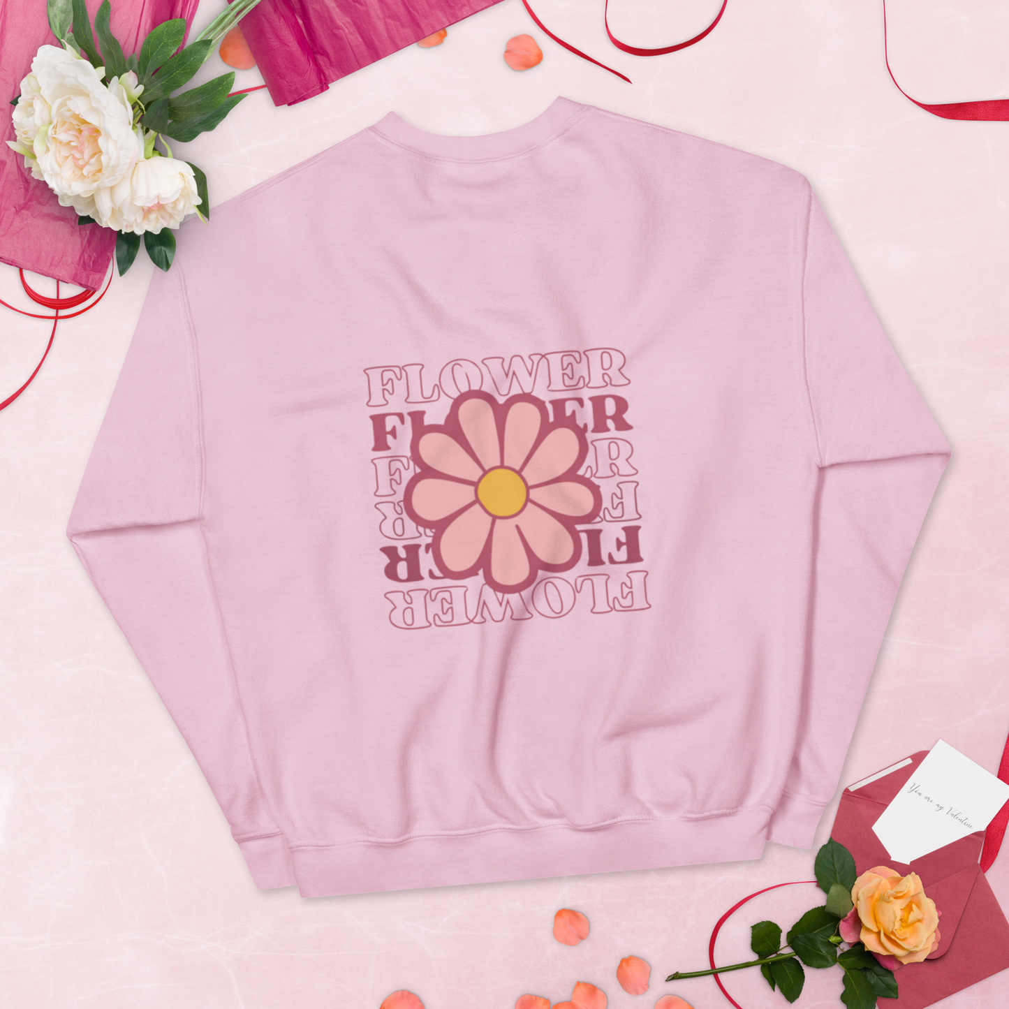 SUDADERA BÁSICA "FLOWERS"💖 | escoge el color