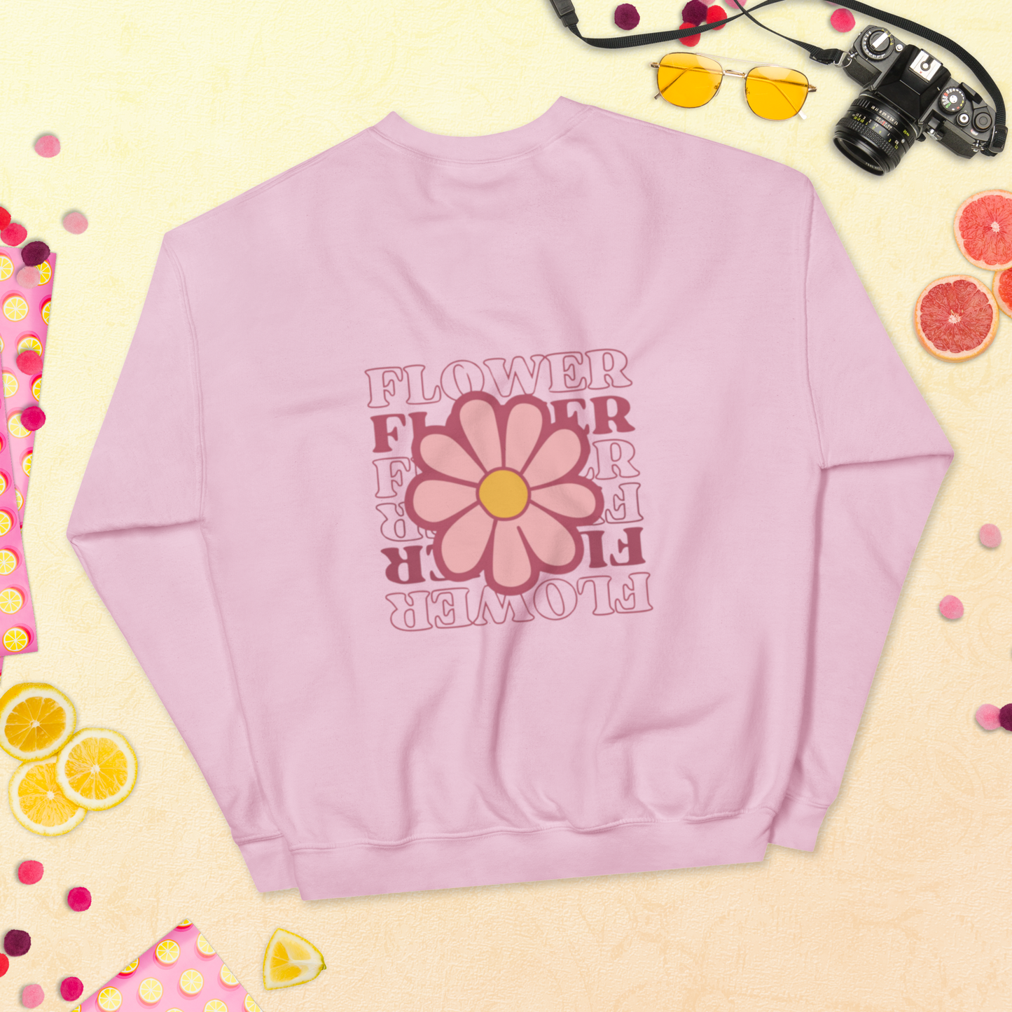 SUDADERA BÁSICA "FLOWERS"💖 | escoge el color