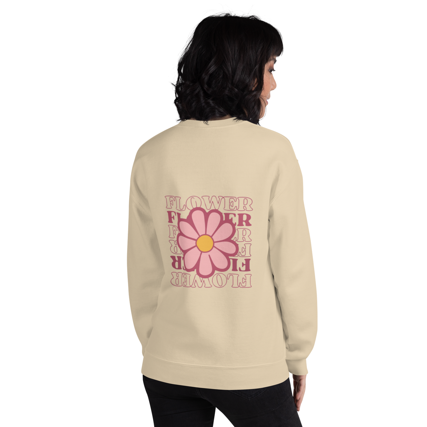 SUDADERA BÁSICA "FLOWERS"💖 | escoge el color