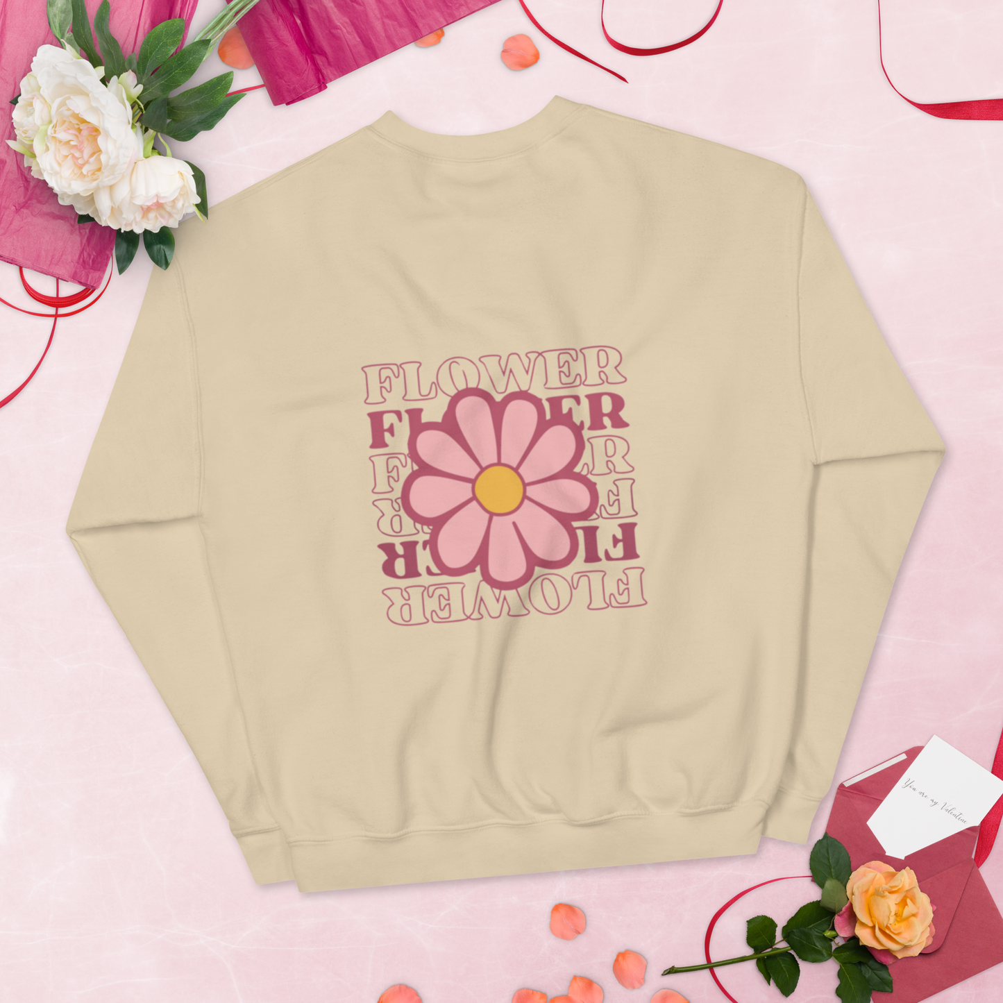 SUDADERA BÁSICA "FLOWERS"💖 | escoge el color