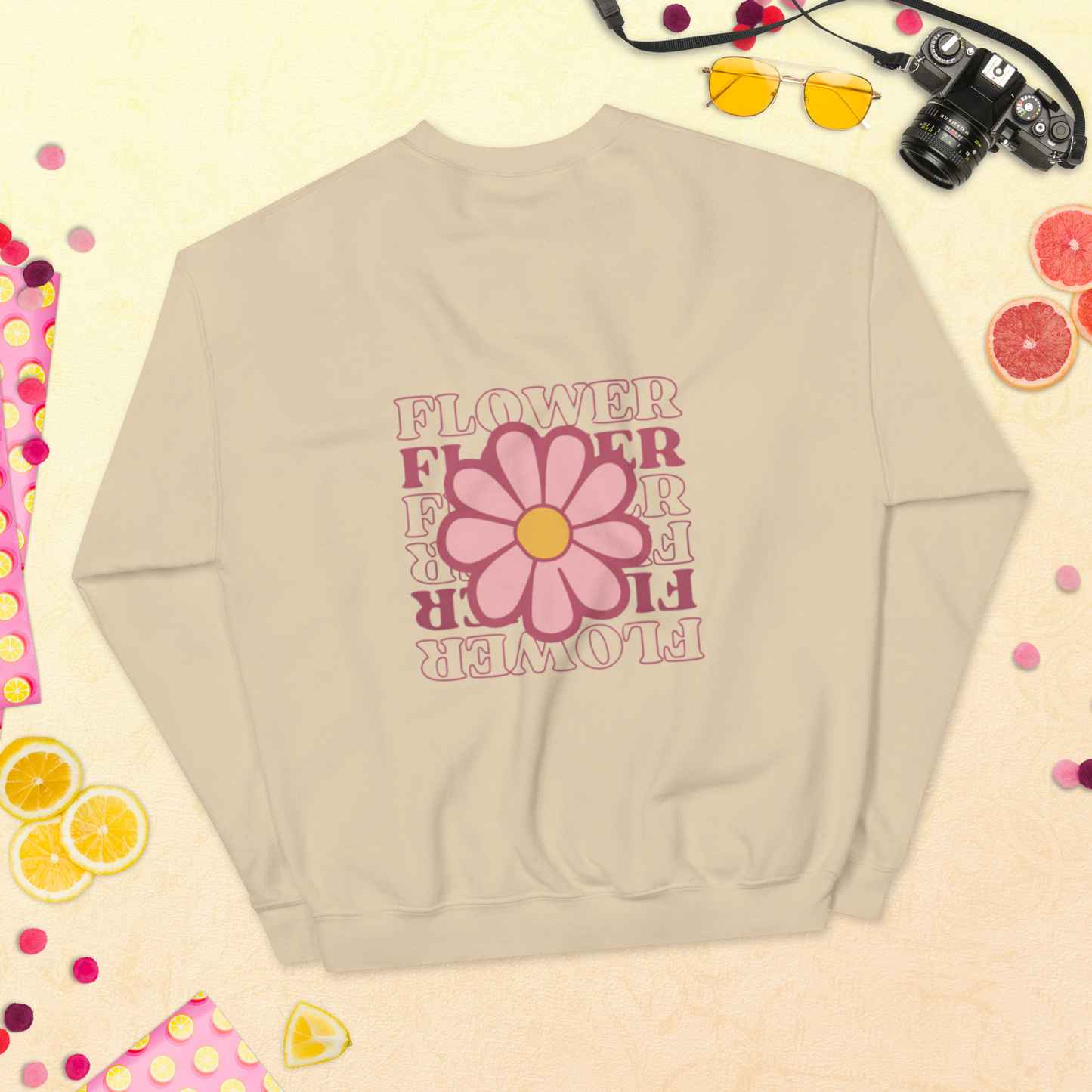 SUDADERA BÁSICA "FLOWERS"💖 | escoge el color