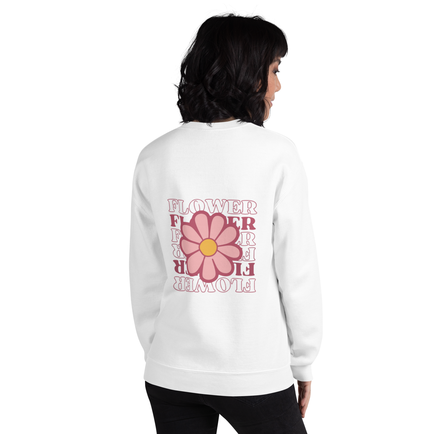 SUDADERA BÁSICA "FLOWERS"💖 | escoge el color