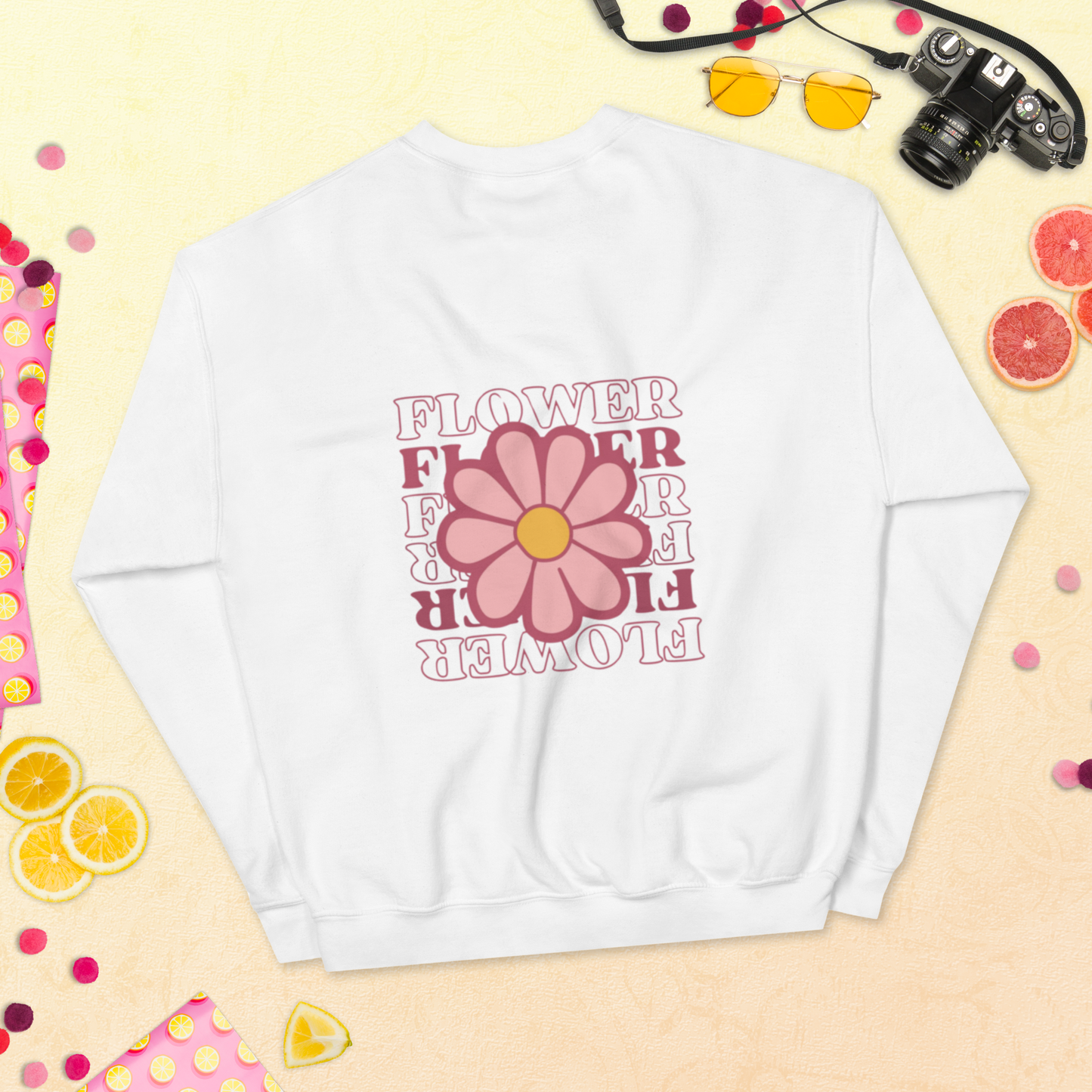 SUDADERA BÁSICA "FLOWERS"💖 | escoge el color