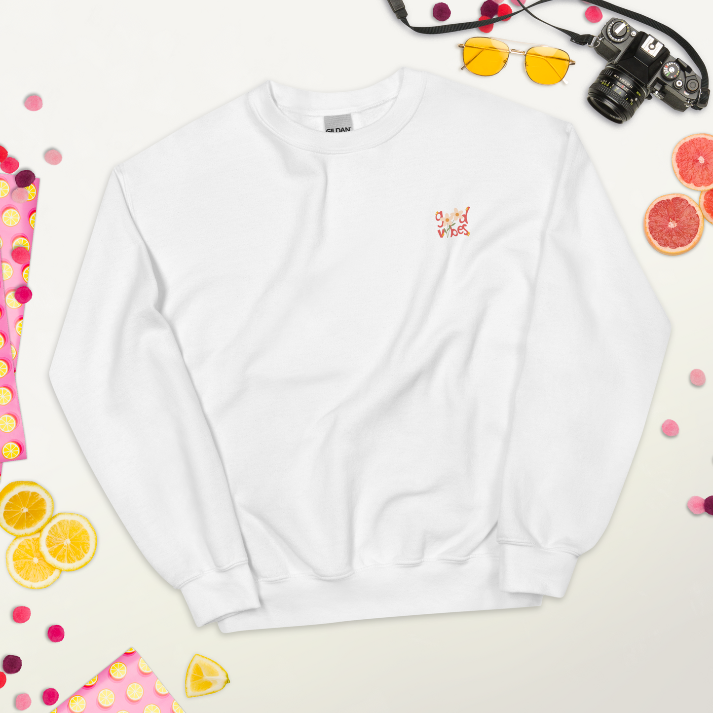 SUDADERA BÁSICA "FLOWERS"💖 | escoge el color