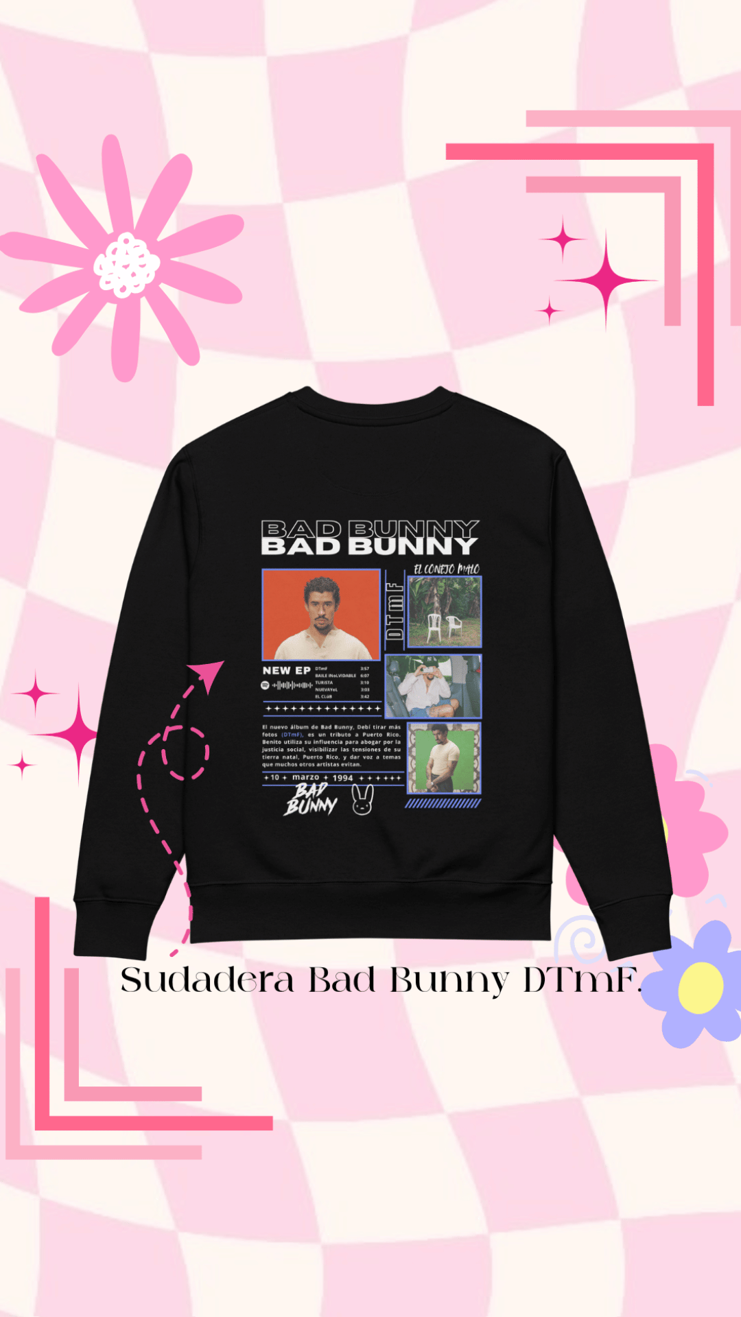 BAD BUNNY DTmF (NUEVO) | escoge entre camiseta ó sudadera