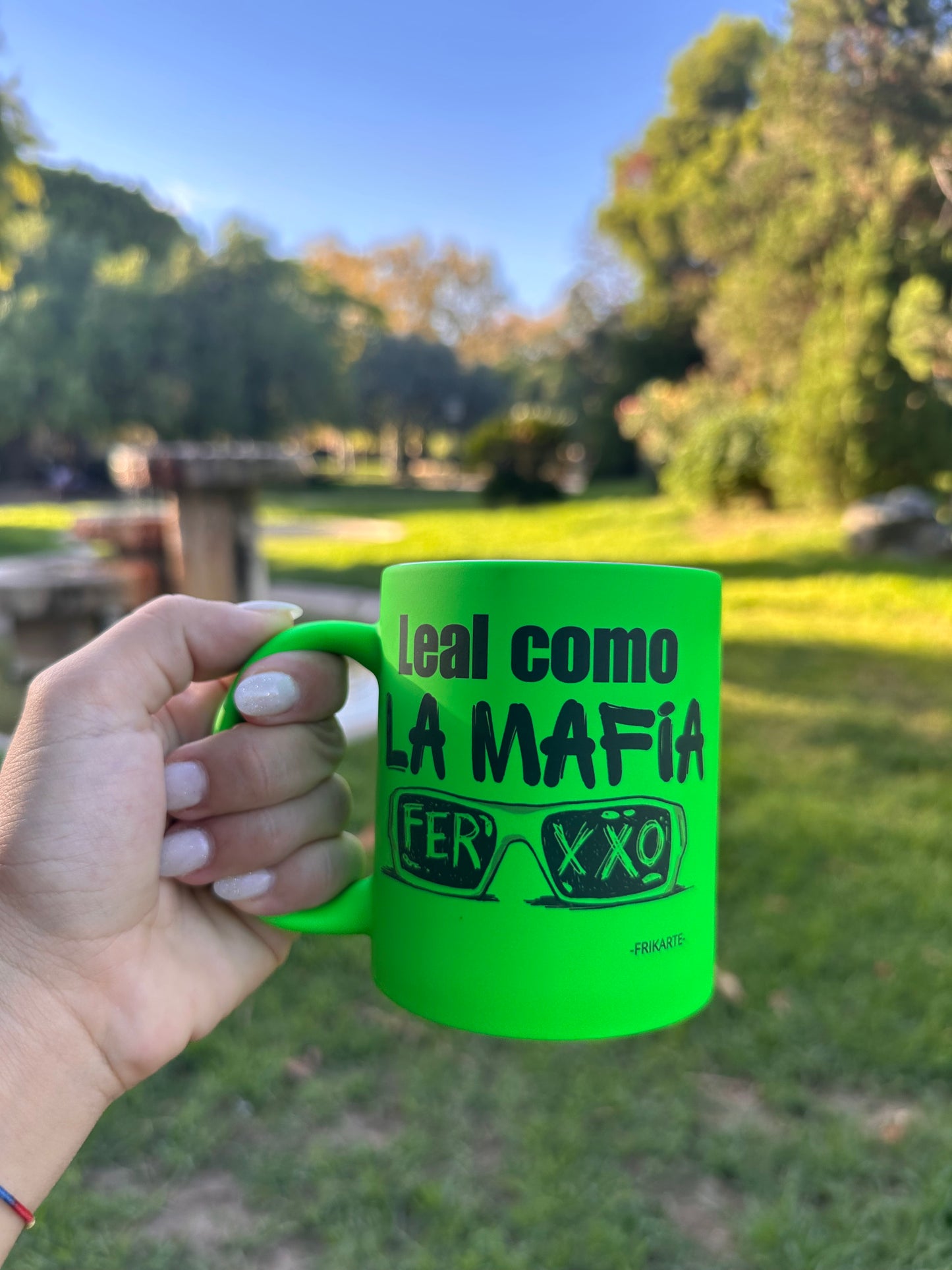TAZA DE NEÓN DEL FERXXO MOR | escoge la frase del ferxxo💚