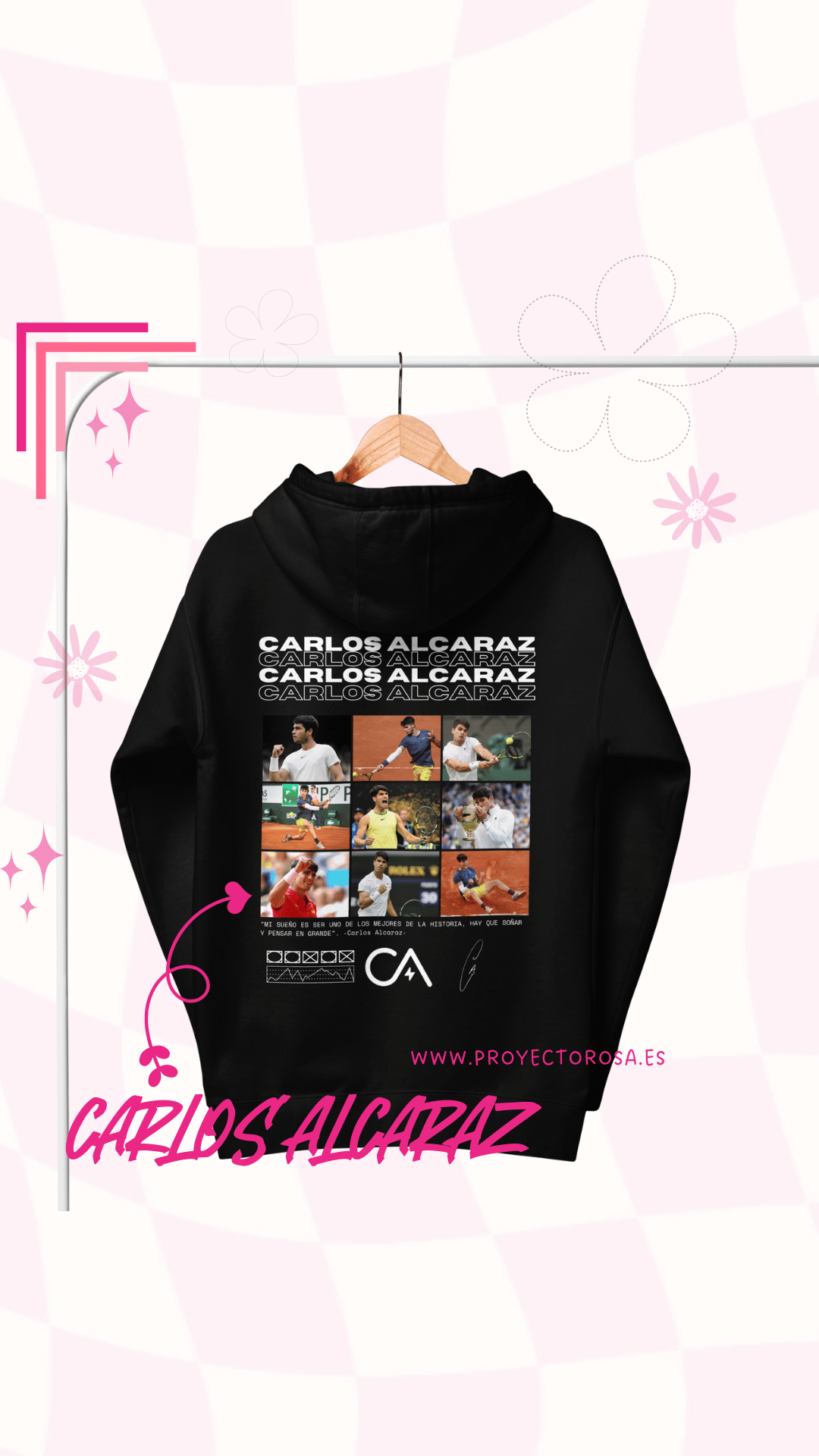 CARLOS ALCARAZ  | escoge entre camiseta ó sudadera.