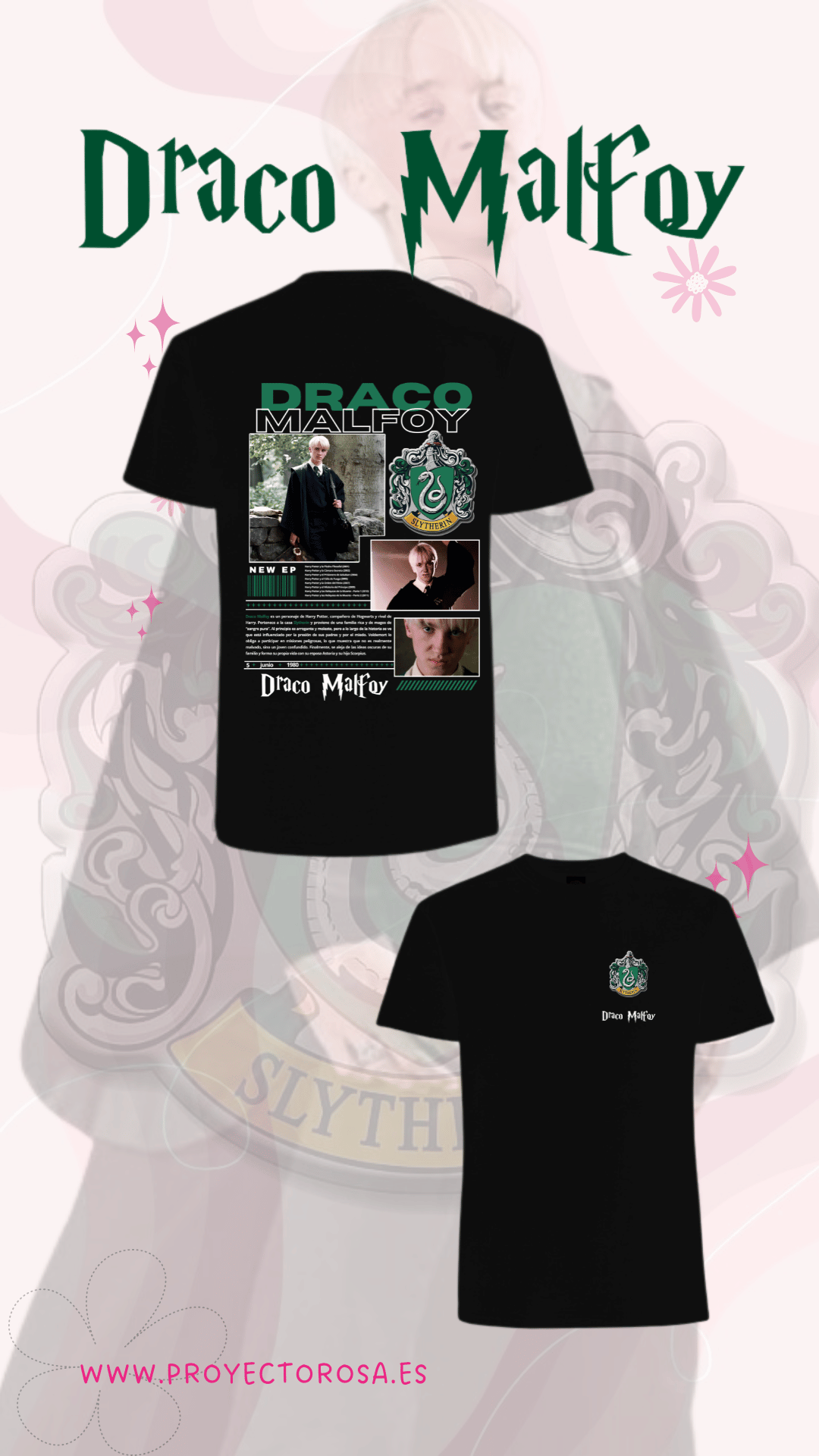 DRACO MALFOY (HARRY POTTER) | escoge entre camiseta ó sudadera