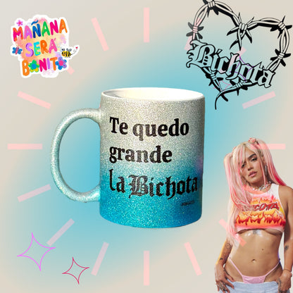 TAZAS DEGRADADO DE PURPURINA EDICIÓN KAROL G🌈☀️ escoge tu frase de la bichota favorita