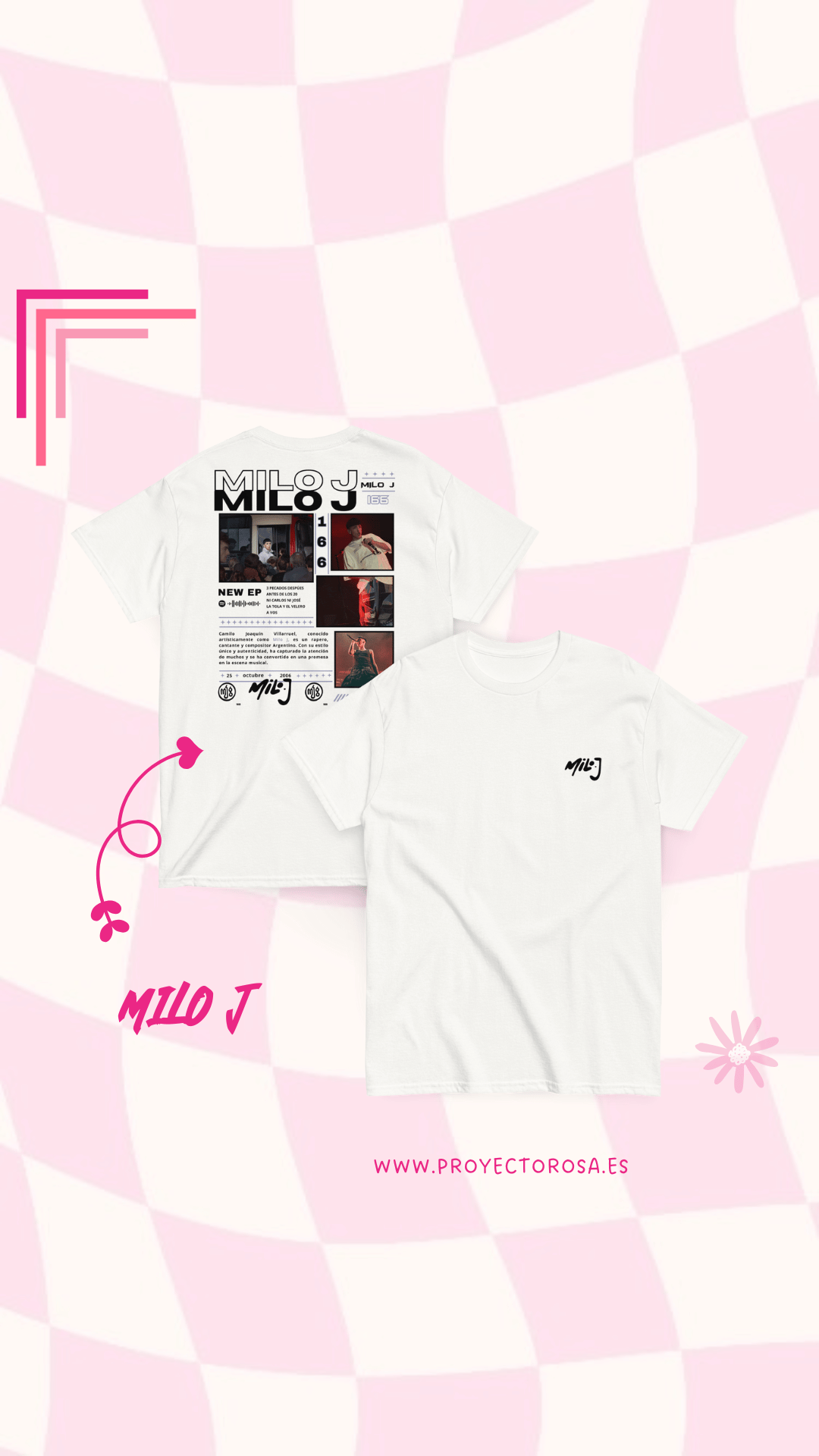 MILO J | escoge entre camiseta ó sudadera