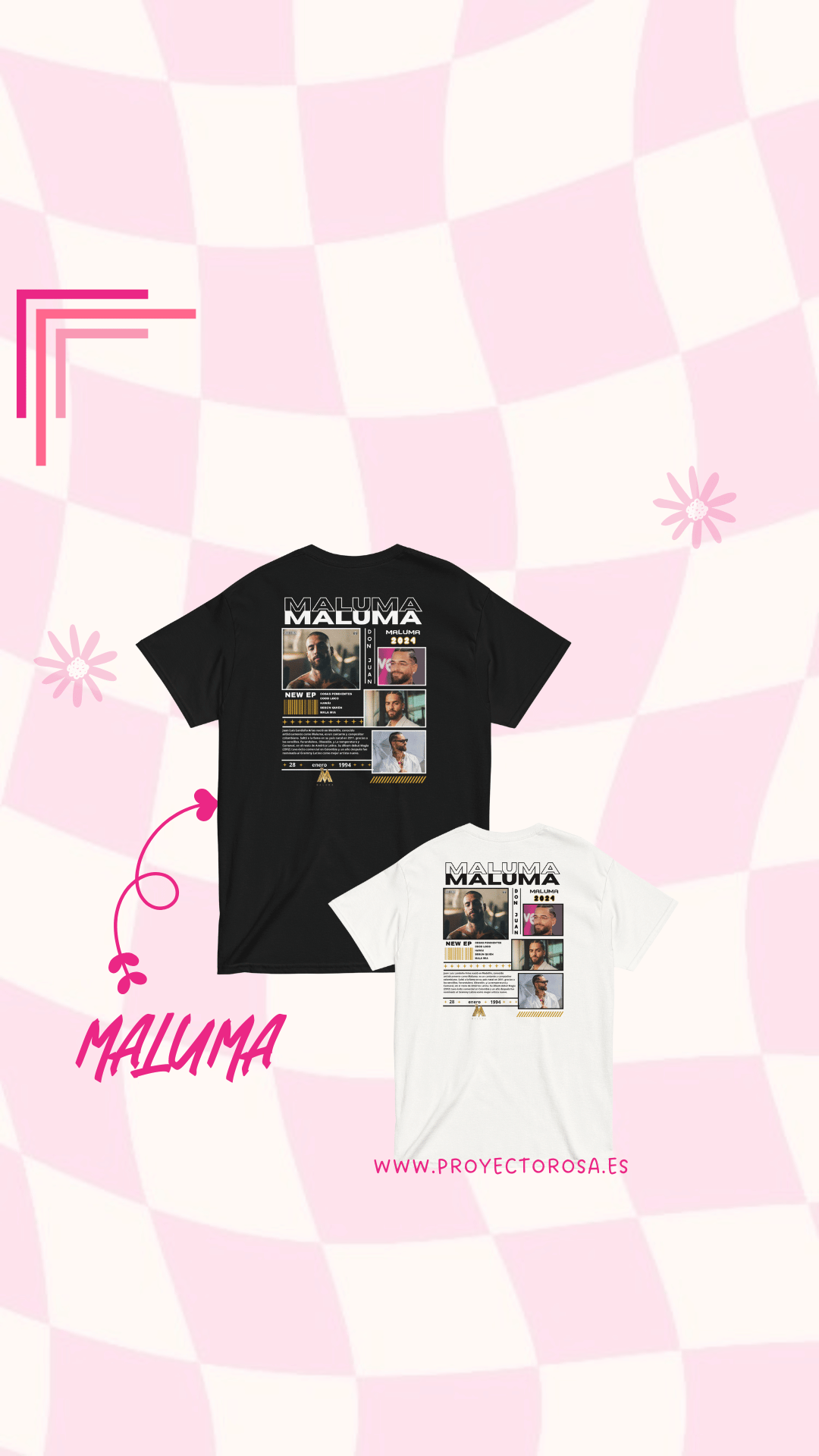 MALUMA | escoge entre camiseta ó sudadera