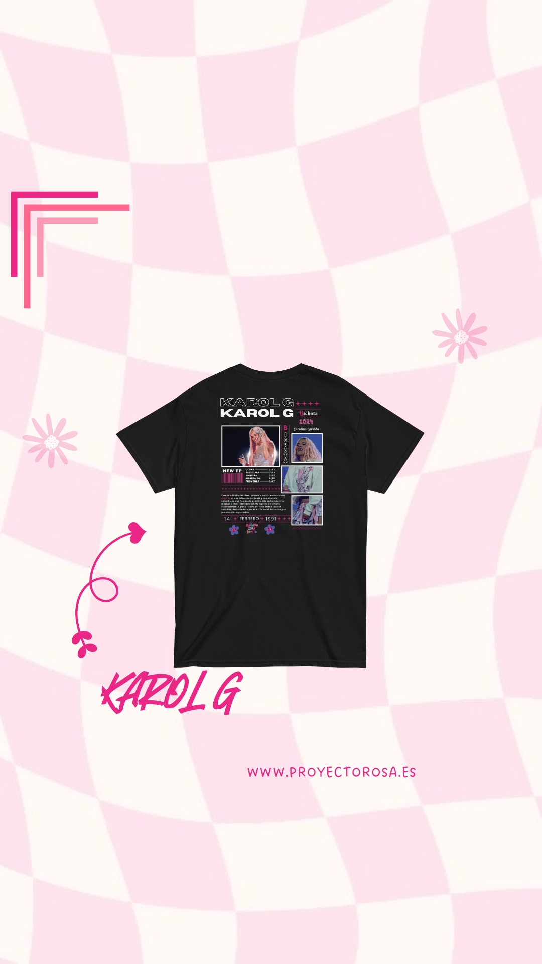 KAROL G | escoge entre camiseta ó sudadera