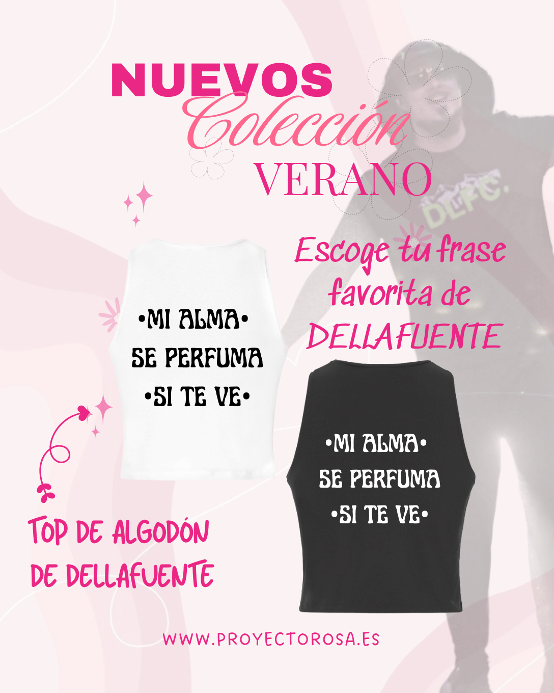 CROP TOP VERANO DE DELLAFUENTE | Escoge tu frase favorita de Dellafuente