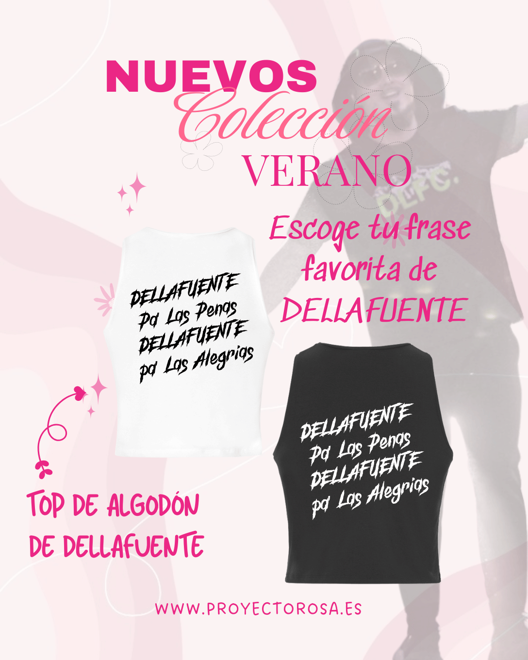 CROP TOP VERANO DE DELLAFUENTE | Escoge tu frase favorita de Dellafuente
