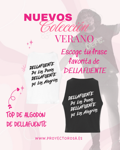 CROP TOP VERANO DE DELLAFUENTE | Escoge tu frase favorita de Dellafuente