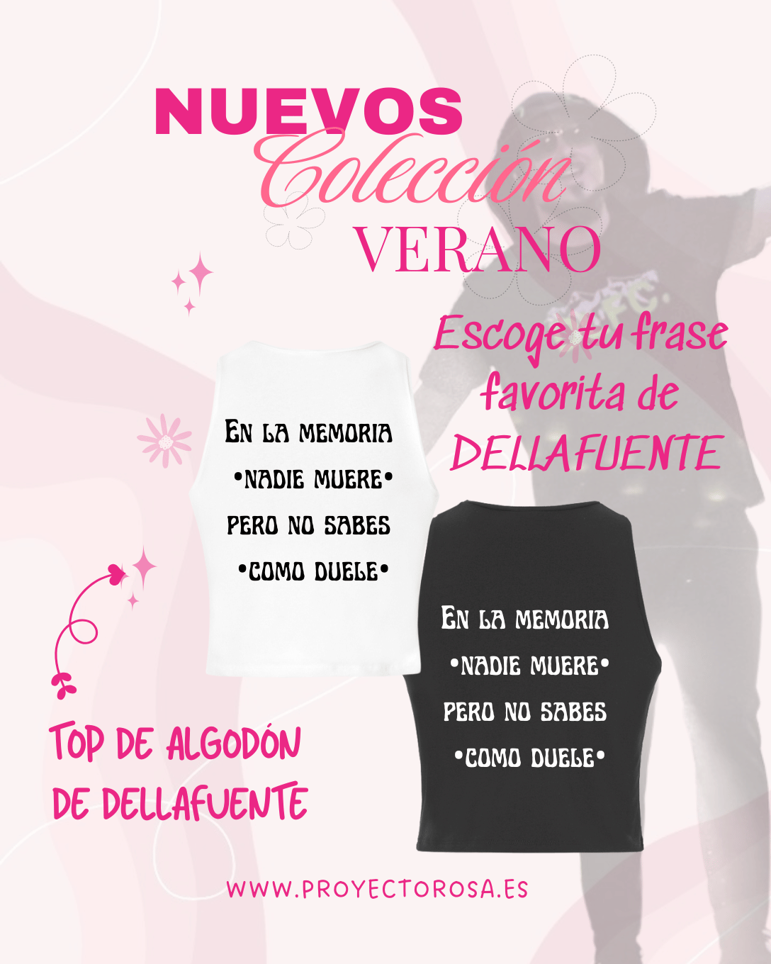 CROP TOP VERANO DE DELLAFUENTE | Escoge tu frase favorita de Dellafuente