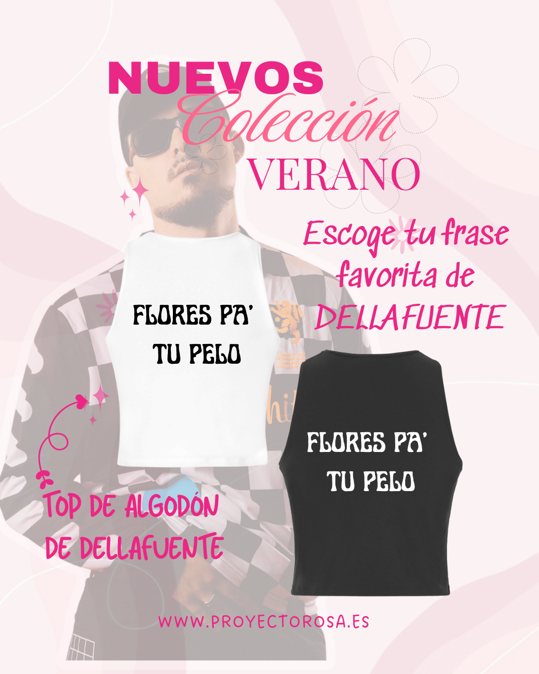CROP TOP VERANO DE DELLAFUENTE | Escoge tu frase favorita de Dellafuente