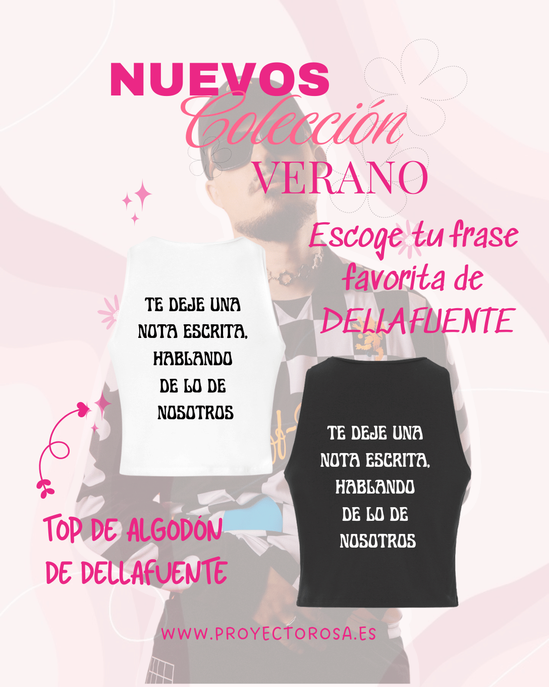 CROP TOP VERANO DE DELLAFUENTE | Escoge tu frase favorita de Dellafuente