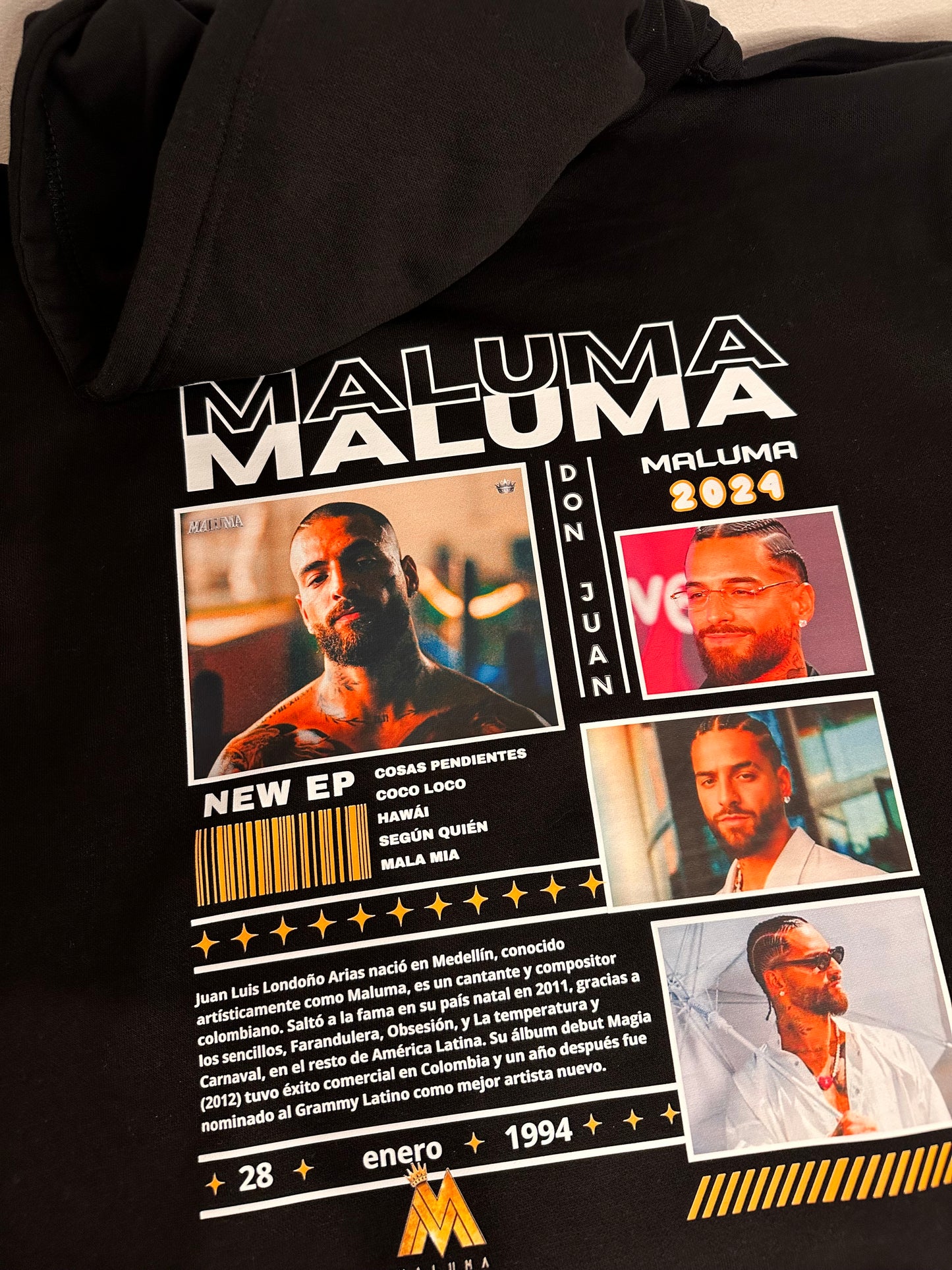 MALUMA | escoge entre camiseta ó sudadera