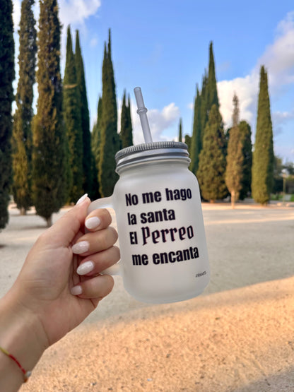 JARRA DE VIDRIO ESMERILADO | escoge tu frase de reggaetón.