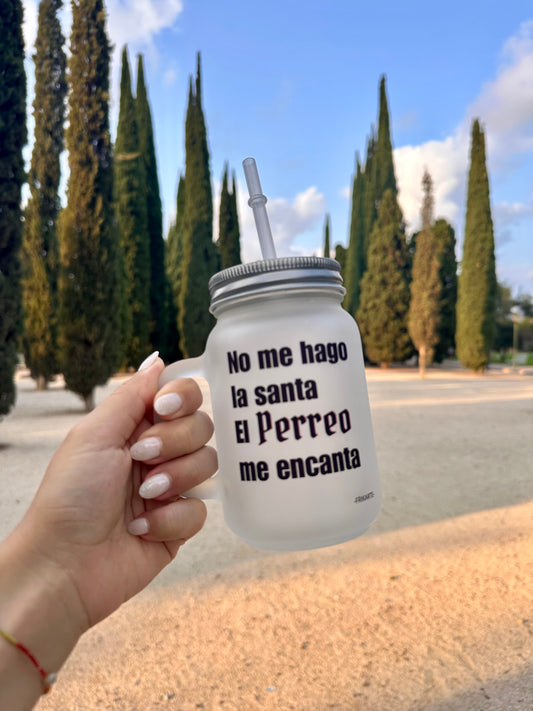 JARRA DE VIDRIO ESMERILADO | escoge tu frase de reggaetón.