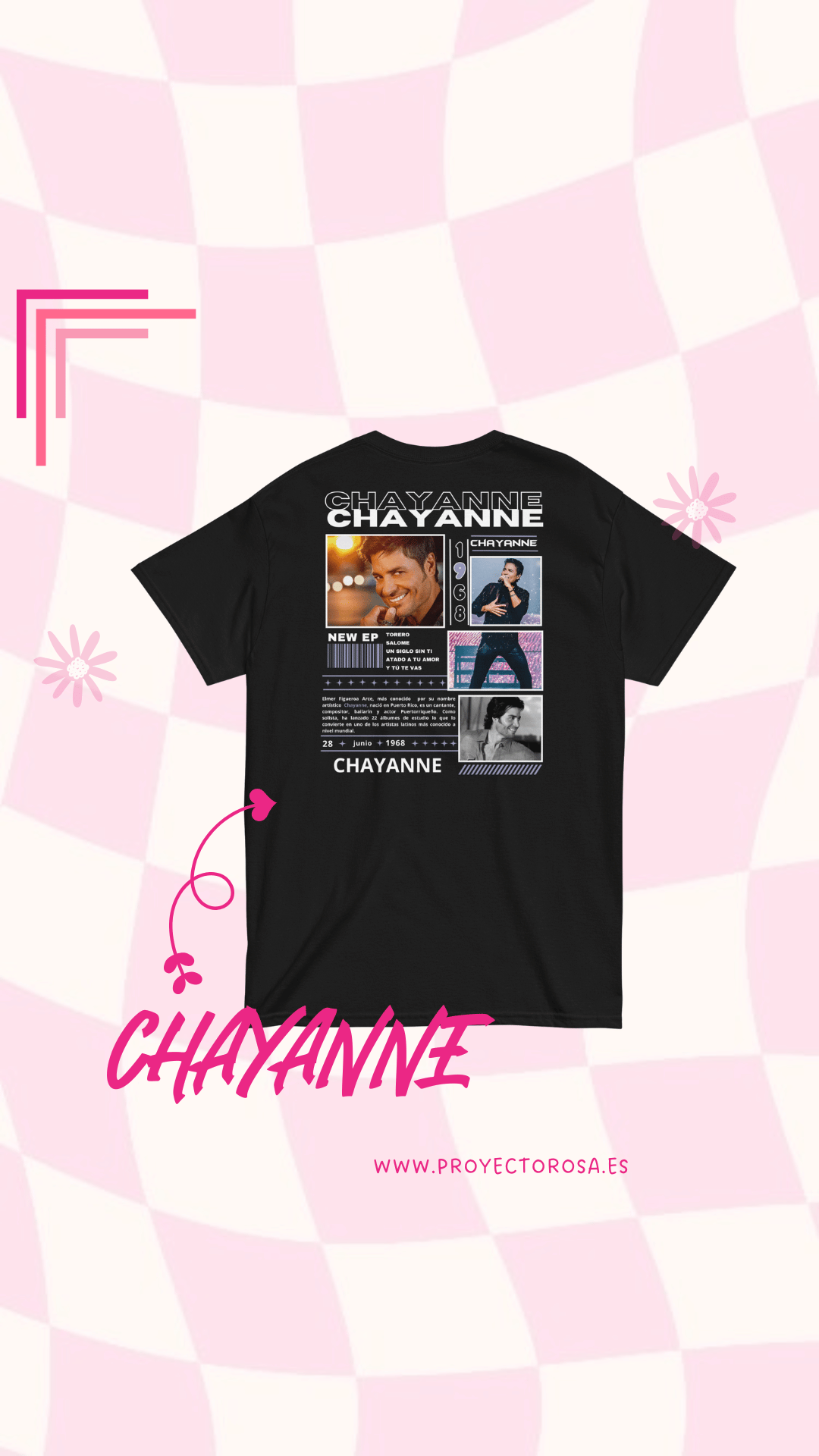 CHAYANNE | escoge entre camiseta ó sudadera