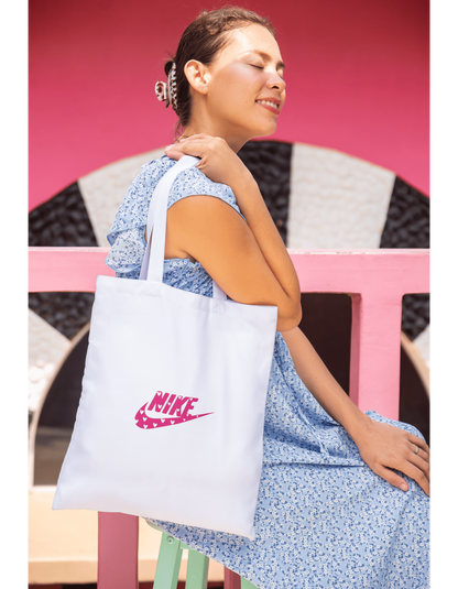 TOTE BAGS PERSONALIZADA "NIKE ROSA CORAZÓN" | Escoge el color.