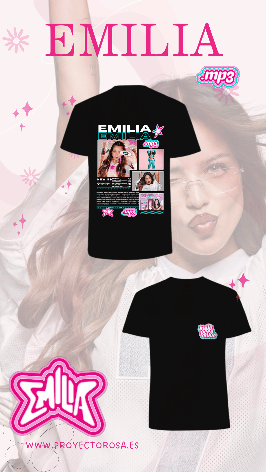 EMILIA | escoge entre camiseta ó sudadera