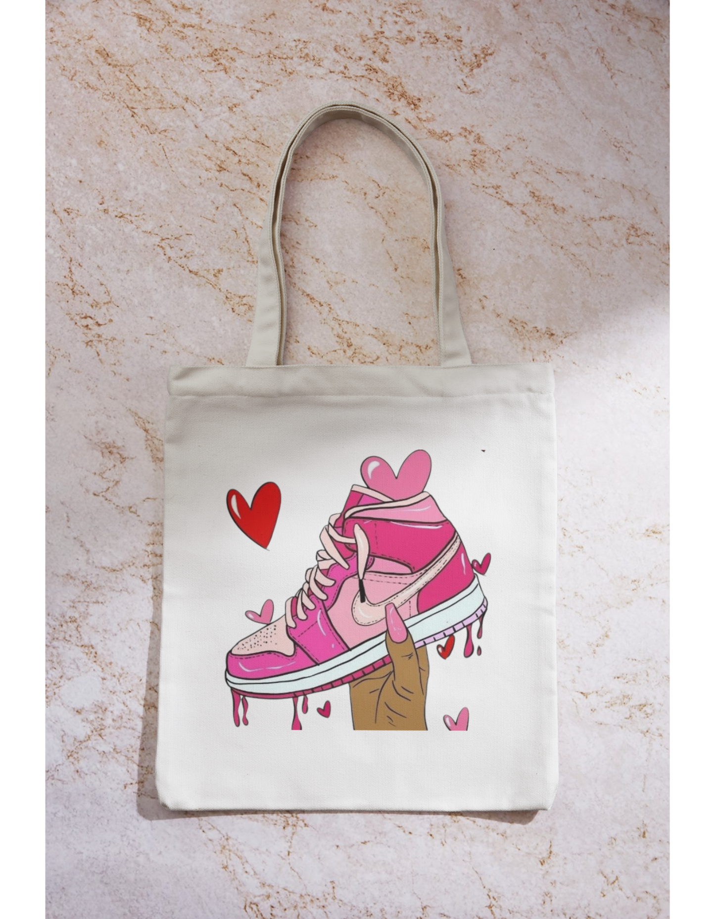 TOTE BAGS PERSONALIZADA "ZAPATILLA NIKE ROSA" | Escoge el color.