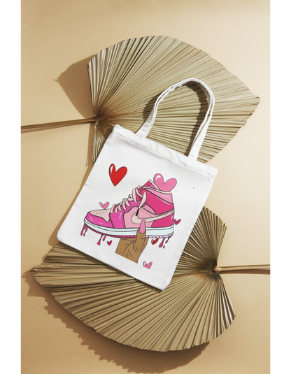 TOTE BAGS PERSONALIZADA "ZAPATILLA NIKE ROSA" | Escoge el color.