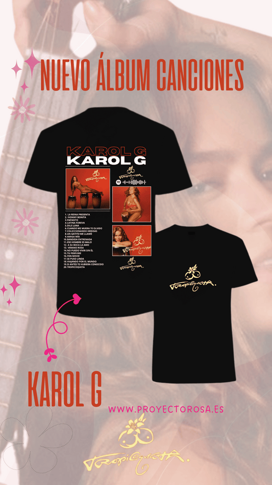 KAROL G  ÁLBUM TROPICOQUETA VOL.2 | escoge entre camiseta ó sudadera
